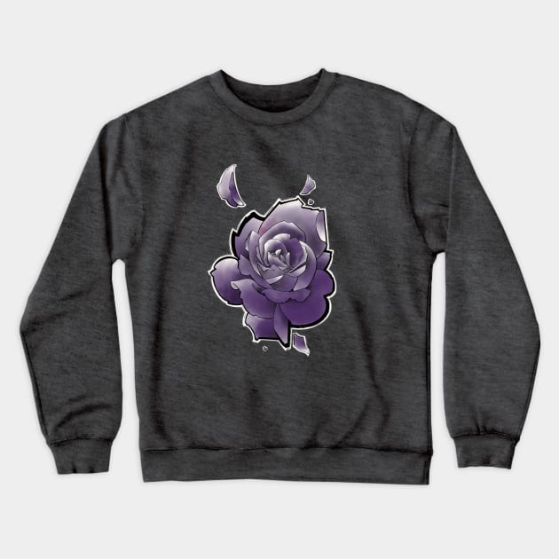 deep purple rose Crewneck Sweatshirt by weilertsen